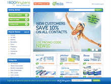 Tablet Screenshot of 1800anylens.com